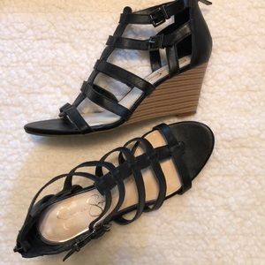 Jessica Simpson Black 7.5 Wedges